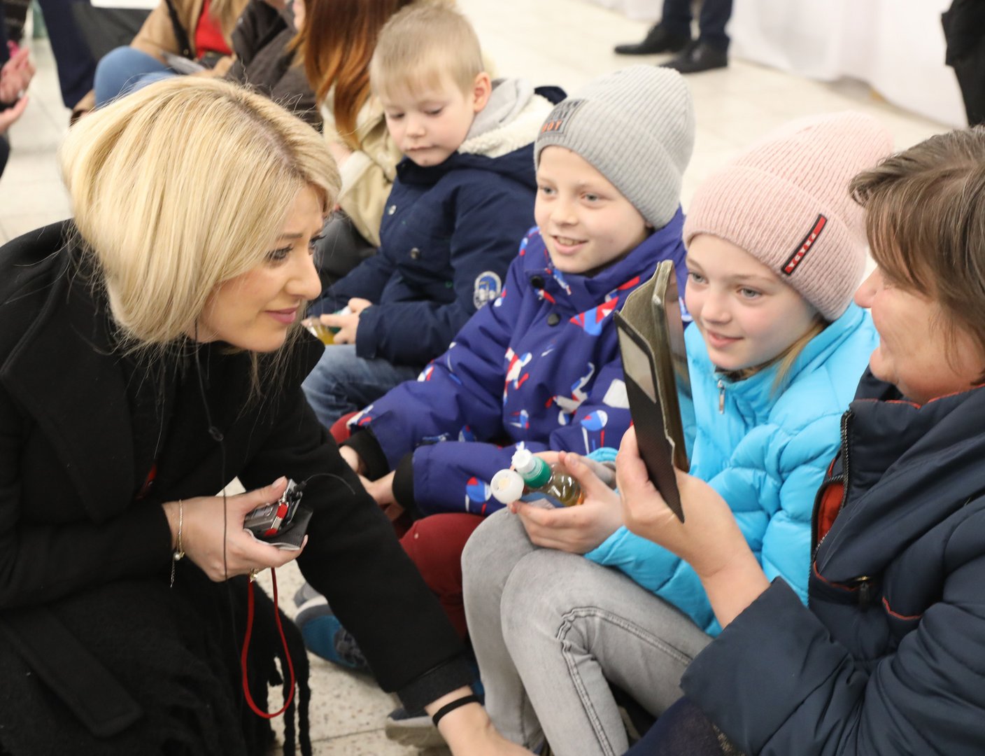 image House president visits Ukrainian refugees in Poland