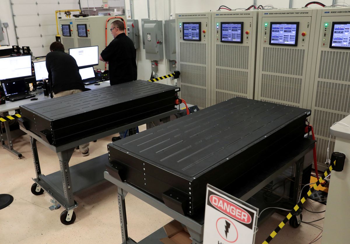 image Electric car battery showdown brews in West