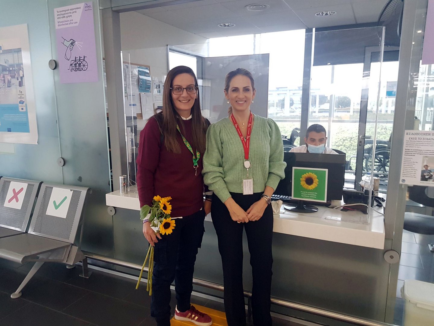 image How sunflowers alert airport staff