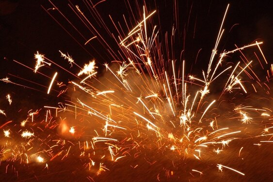 image Police arrest man with dozens of firecrackers
