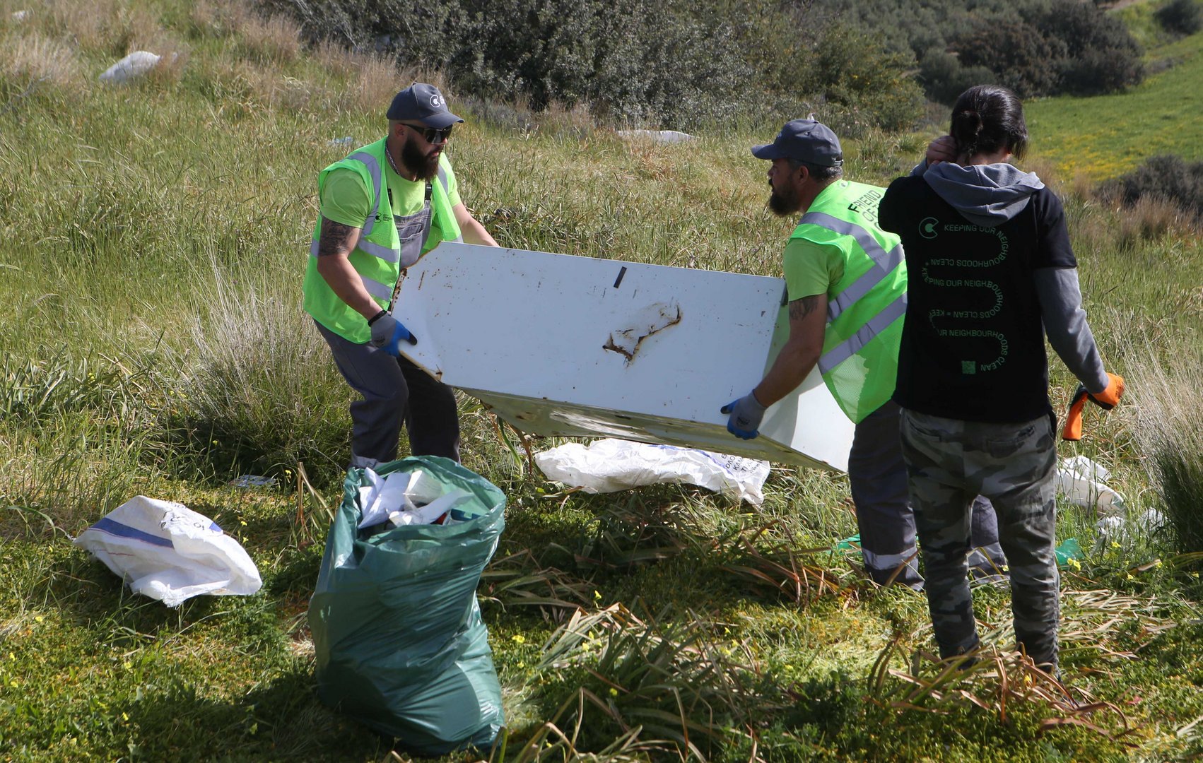 image Massive community effort to clean up Fasoula fly-tip