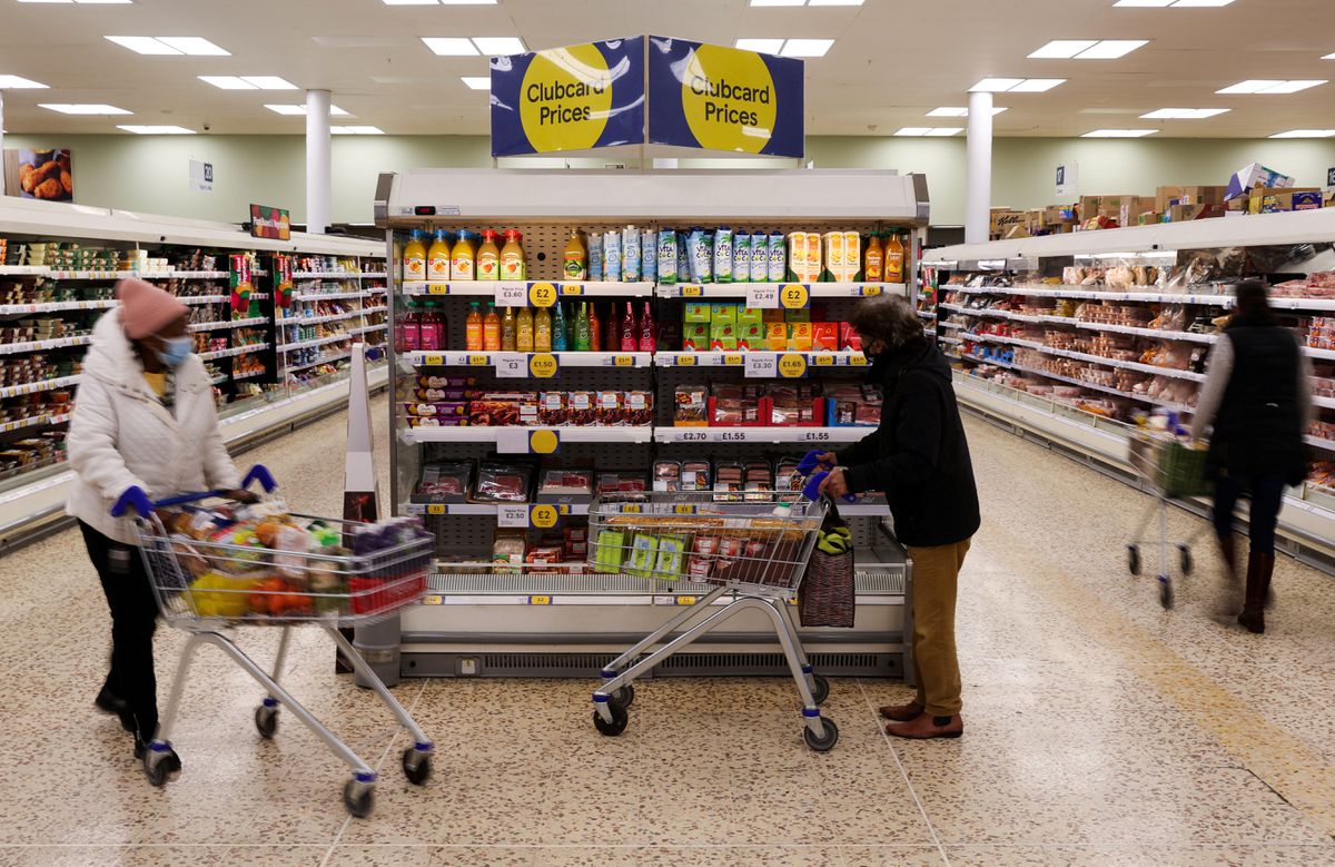 image UK shoppers turn to own-label food as inflation bites, research shows