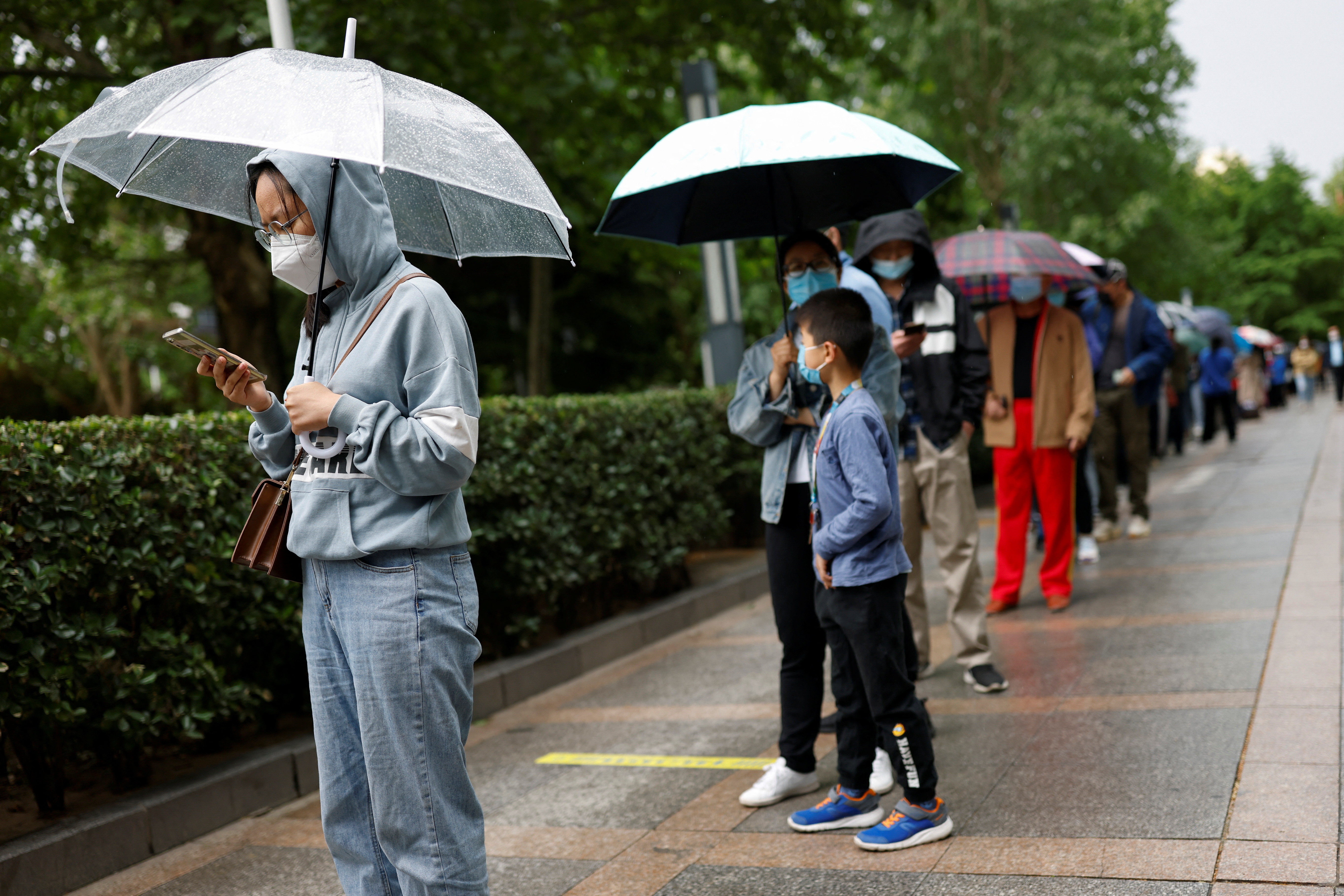 image Beijing kicks off fresh round of Covid tests as Shanghai postpones crucial exams
