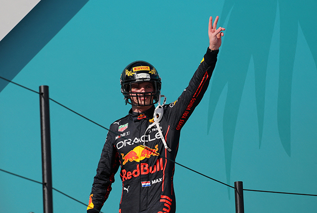 image Verstappen survives late Leclerc onslaught to win Miami Grand Prix