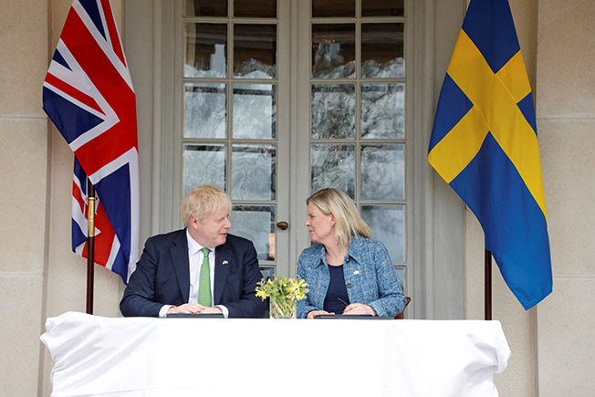 image UK strikes security agreement with Sweden and Finland as NATO bids loom