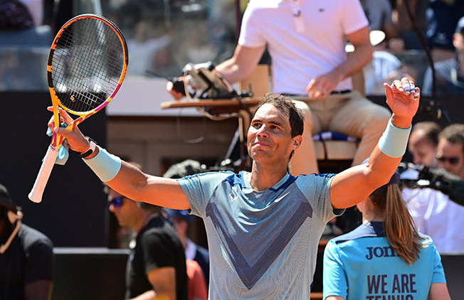 image Nadal negates Isner&#8217;s power to advance in Rome