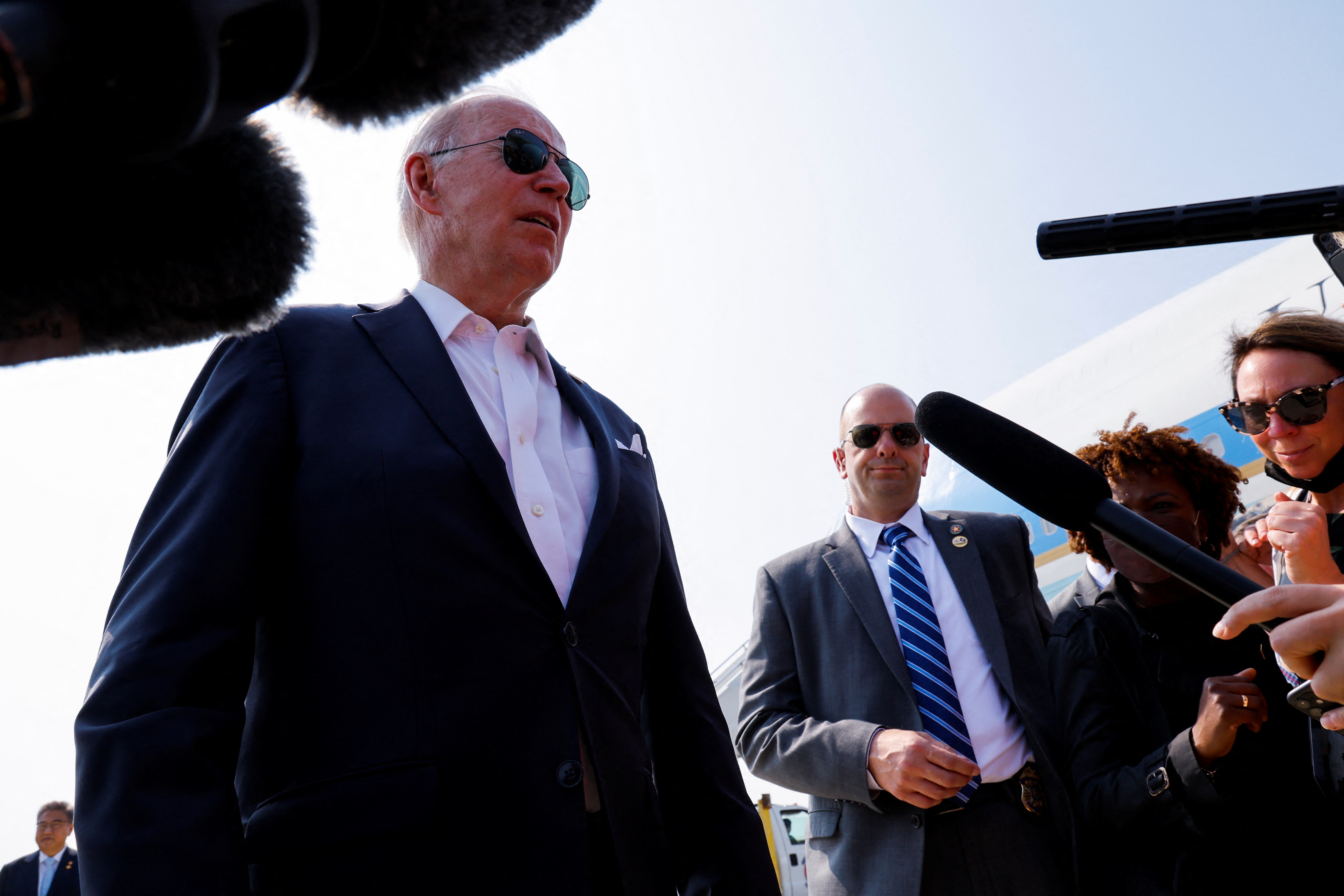 image Biden says &#8216;hello&#8217; to N.Korea&#8217;s Kim amid tensions over weapons tests