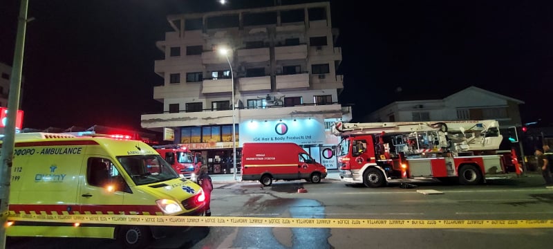 image Investigations after fire destroyed fifth-floor apartment