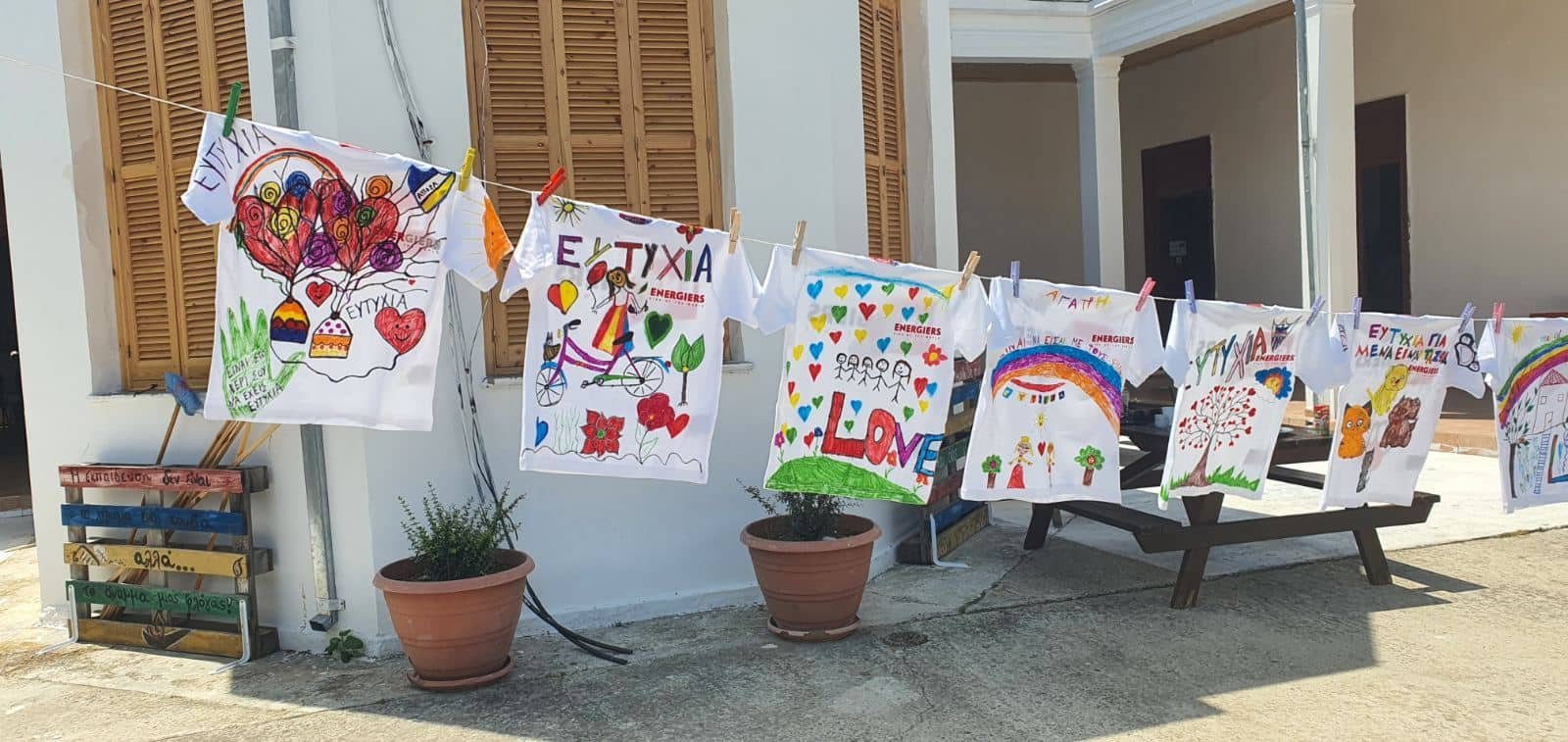 image Painted T-shirts help spread happiness for children with cancer