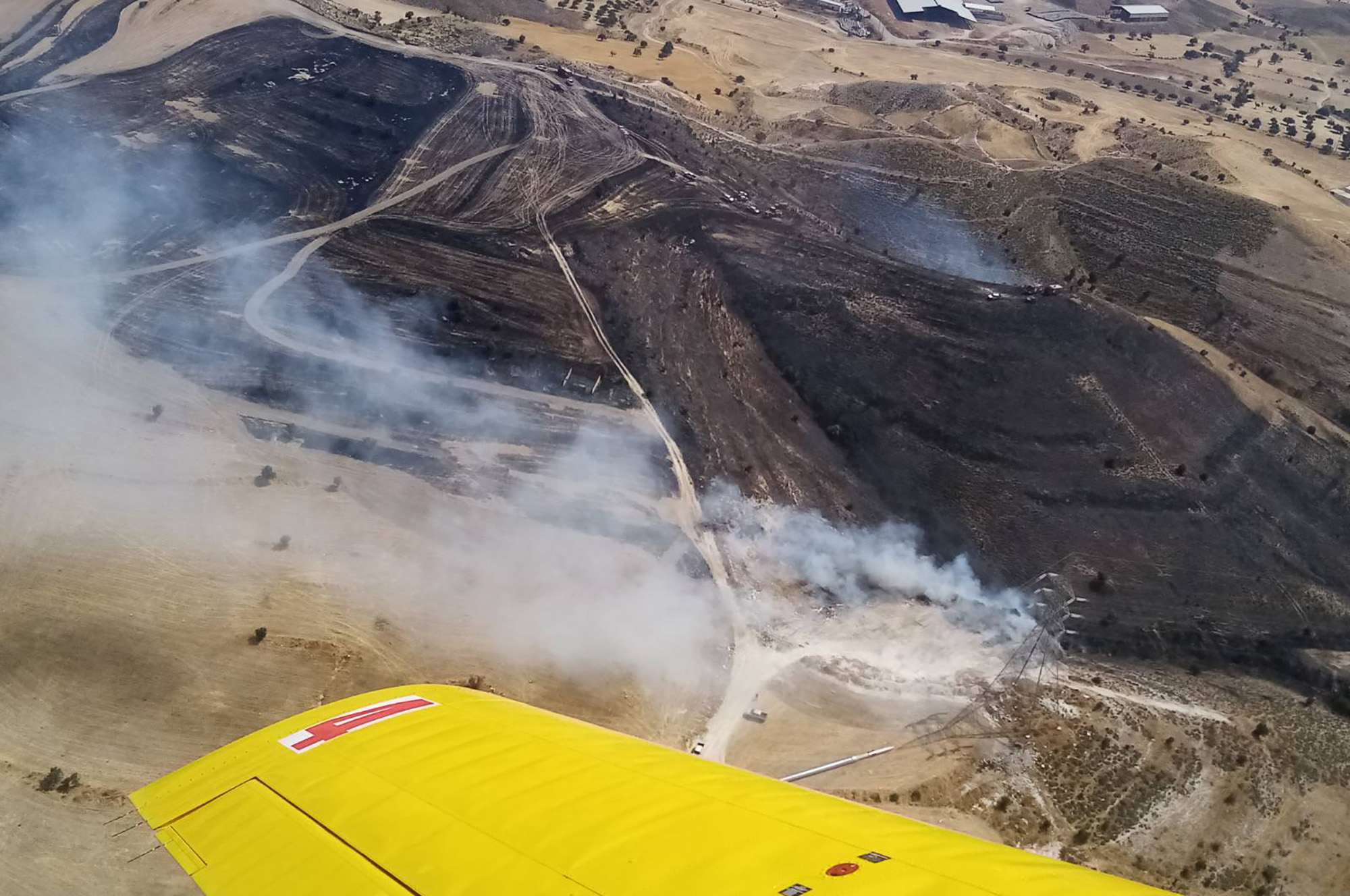 image Large fires near homes in two villages (updated)