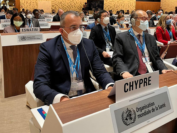 image Hadjipantela condemns loss of life in Ukraine at World Health Assembly