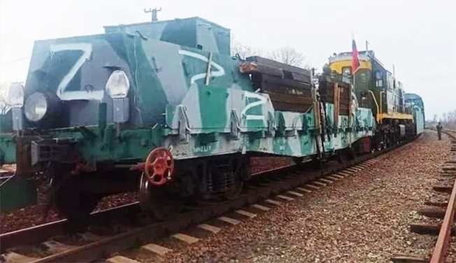 image Ukraine officials give conflicting accounts of attack on Russian train