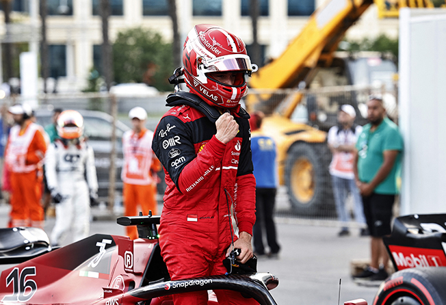 image Ferrari star Leclerc takes pole in Azerbaijan