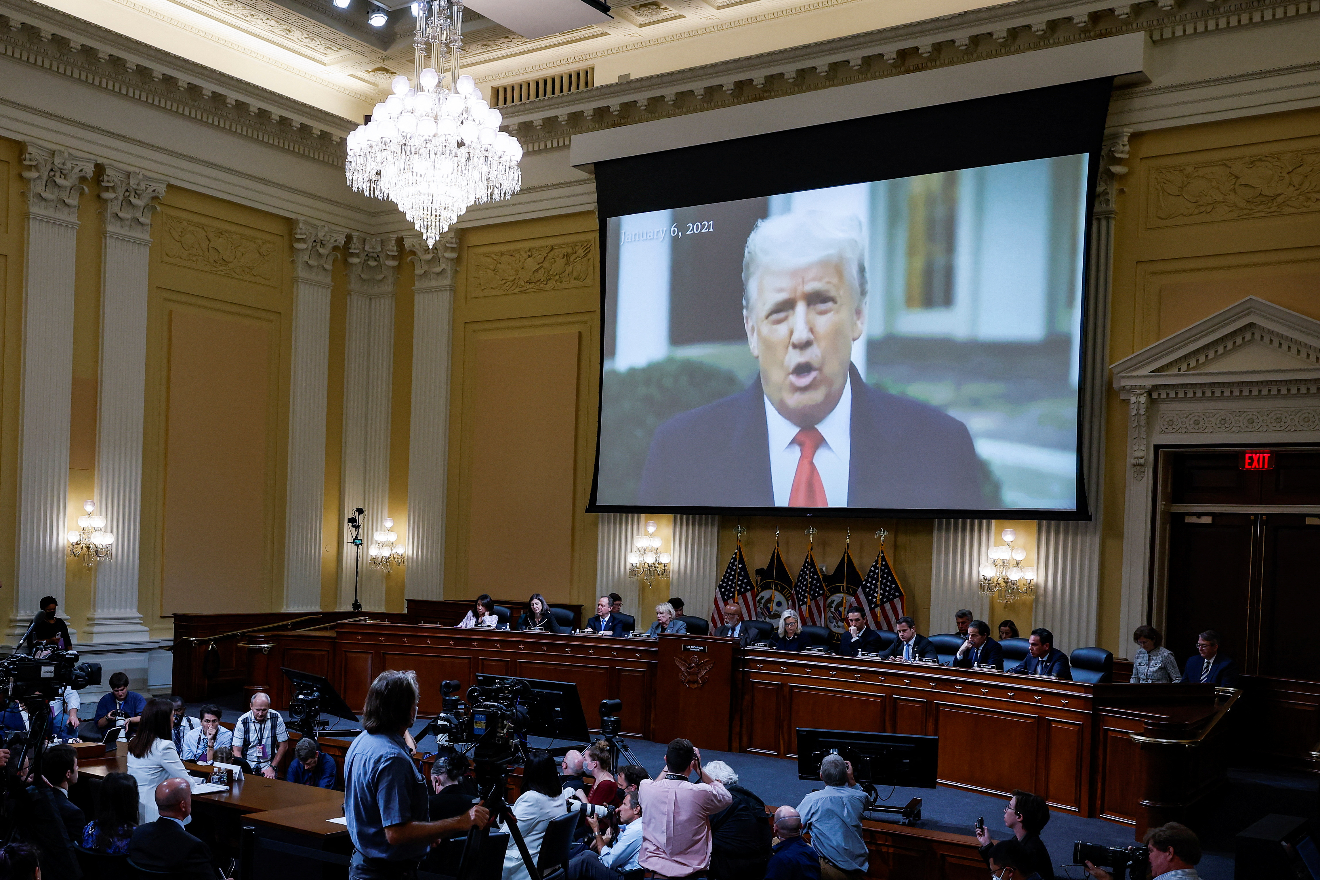 image Trump wanted to join Capitol riot, tried to grab limo steering wheel -aide