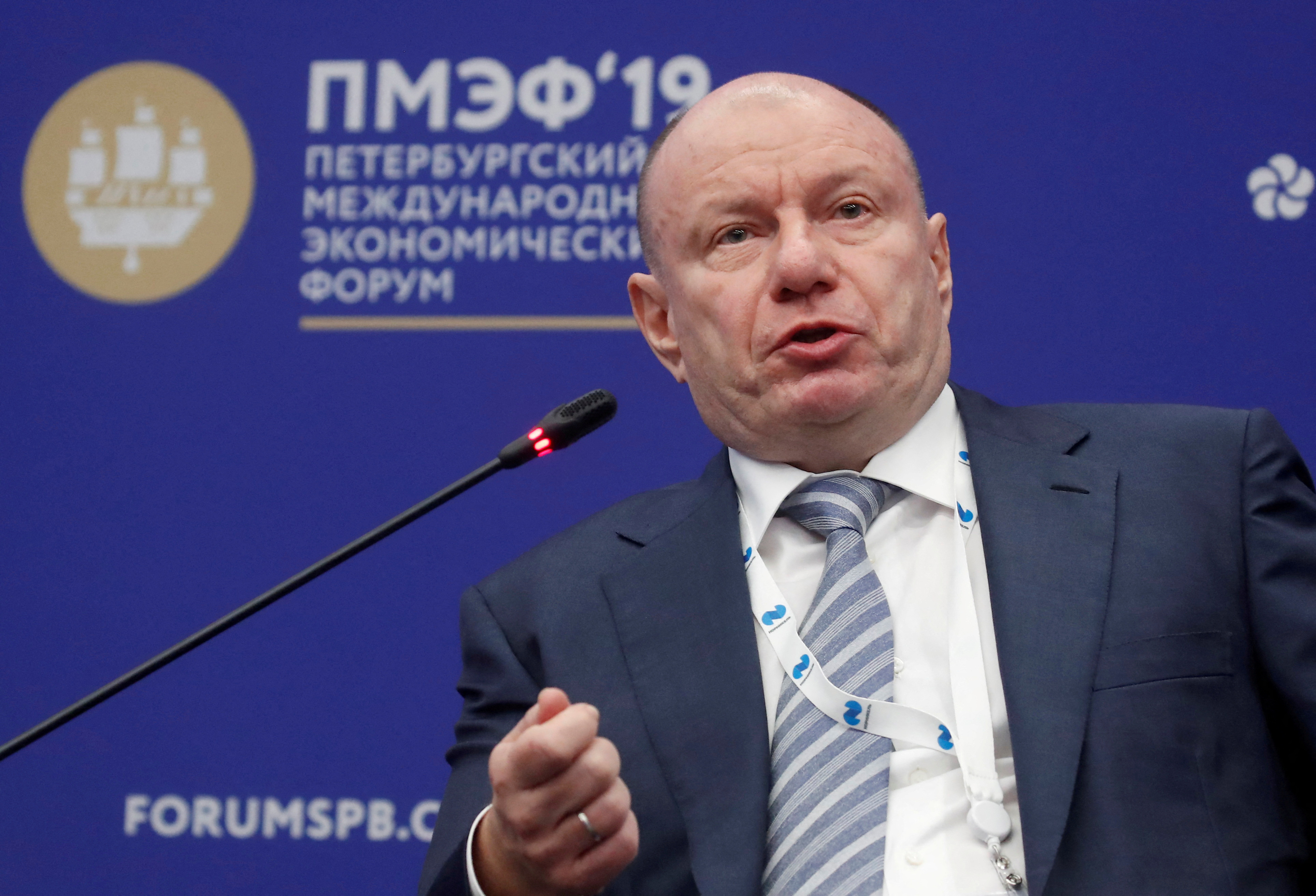 image Britain sanctions Russian oligarch Vladimir Potanin