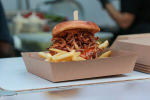 artisan burgers are often a favourite at street food festivals