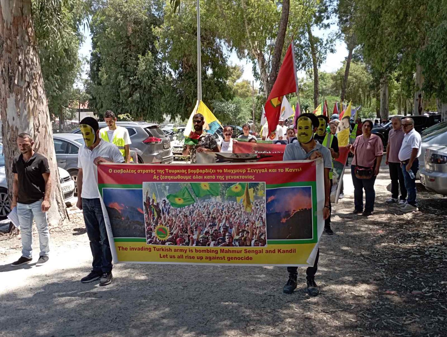 image Kurds protest over PKK being called a terrorist organisation at Nato summit