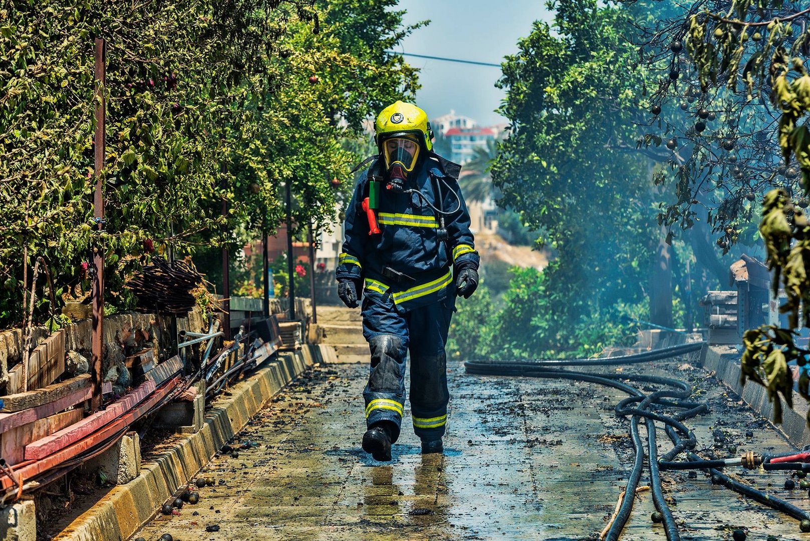 image Photography exhibition dedicated to firefighters