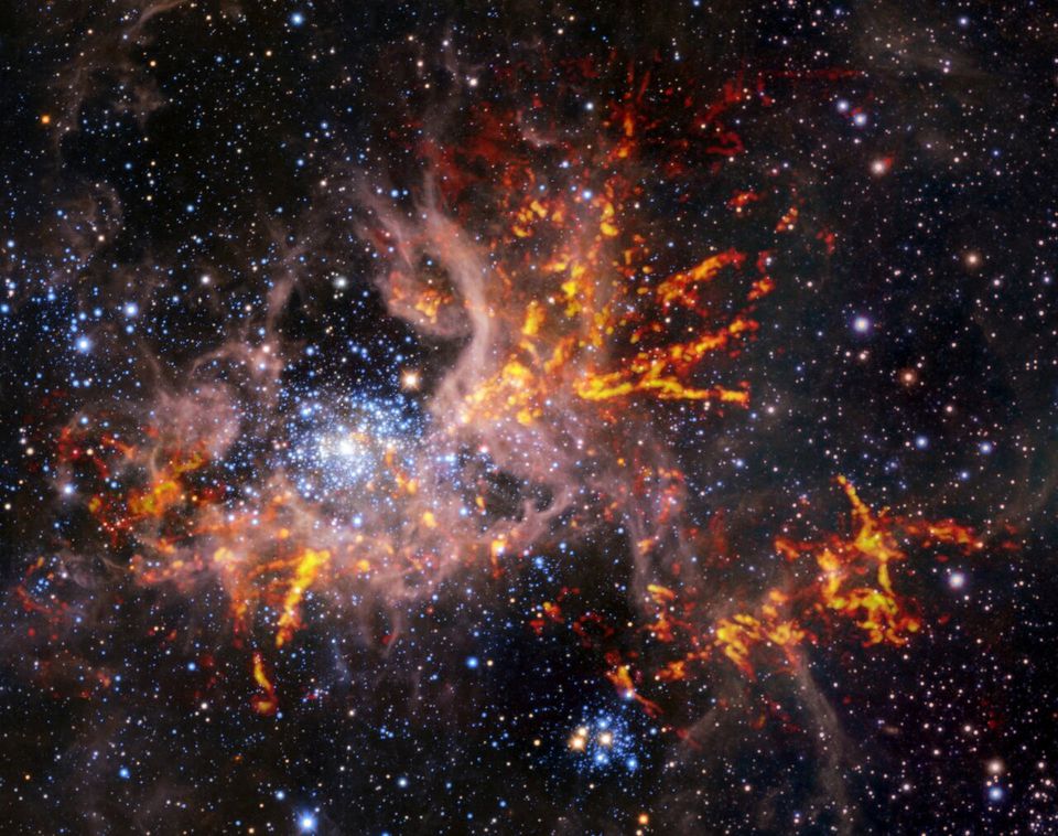 image In Tarantula Nebula, a stunning view of stars being born