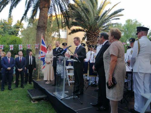 image Prince Edward and wife Sophie touch down in Cyprus