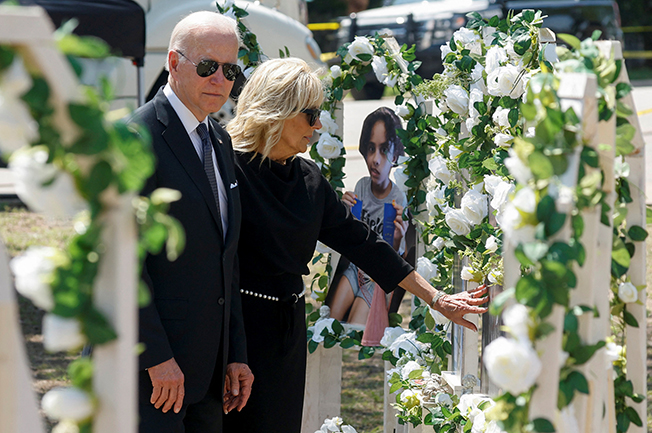 image Biden says ‘enough!’ on gun violence, demands action from Congress