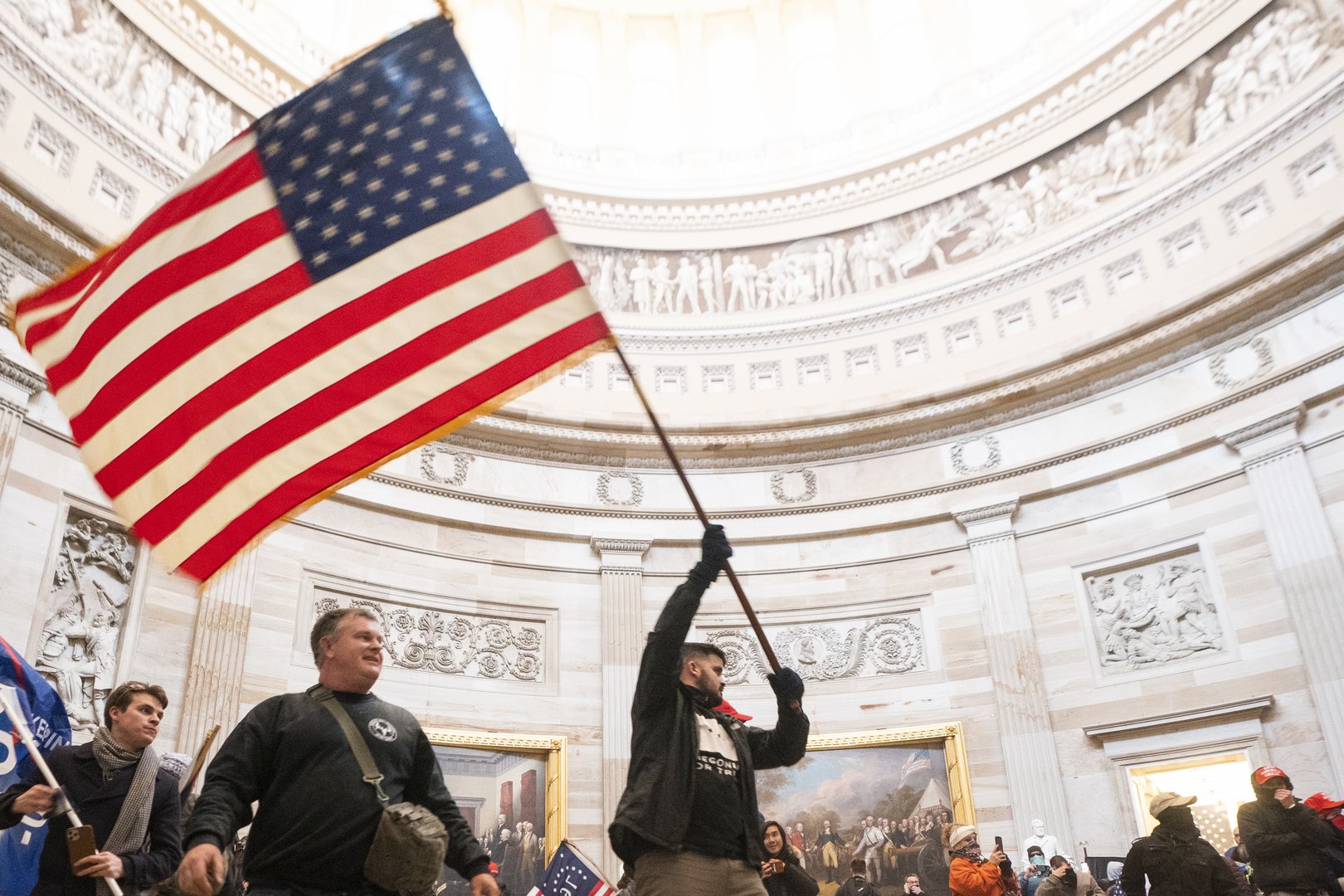 image Capitol riot hearing: Trump accused of  encouraging rioters