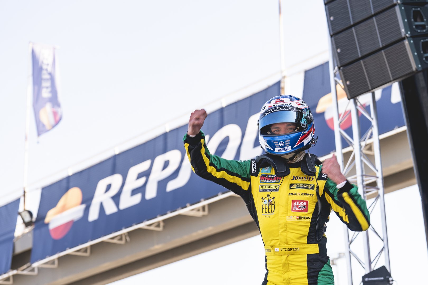 image Racing driver lives life bumper to bumper
