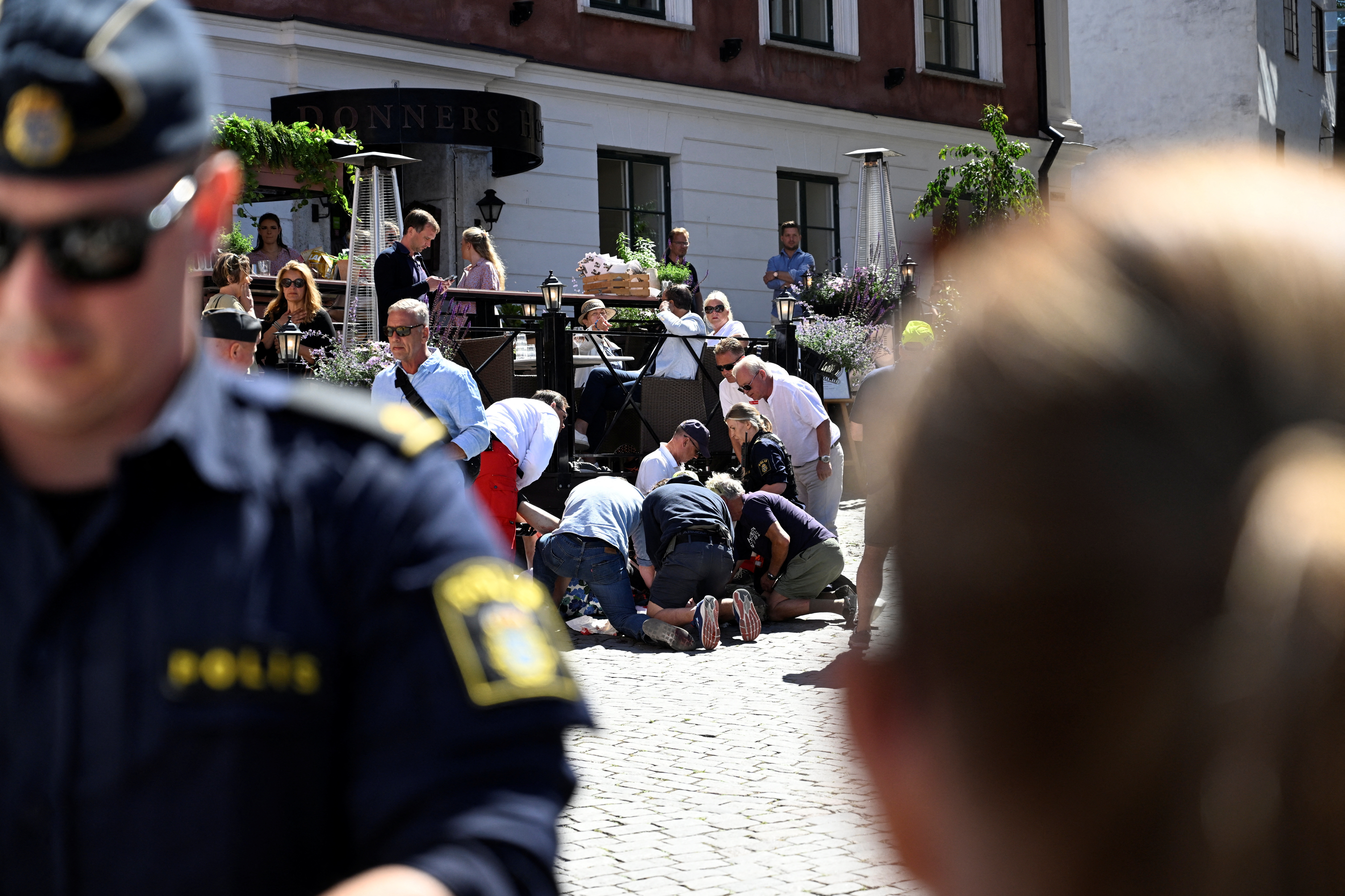 image Woman stabbed to death at Swedish political festival