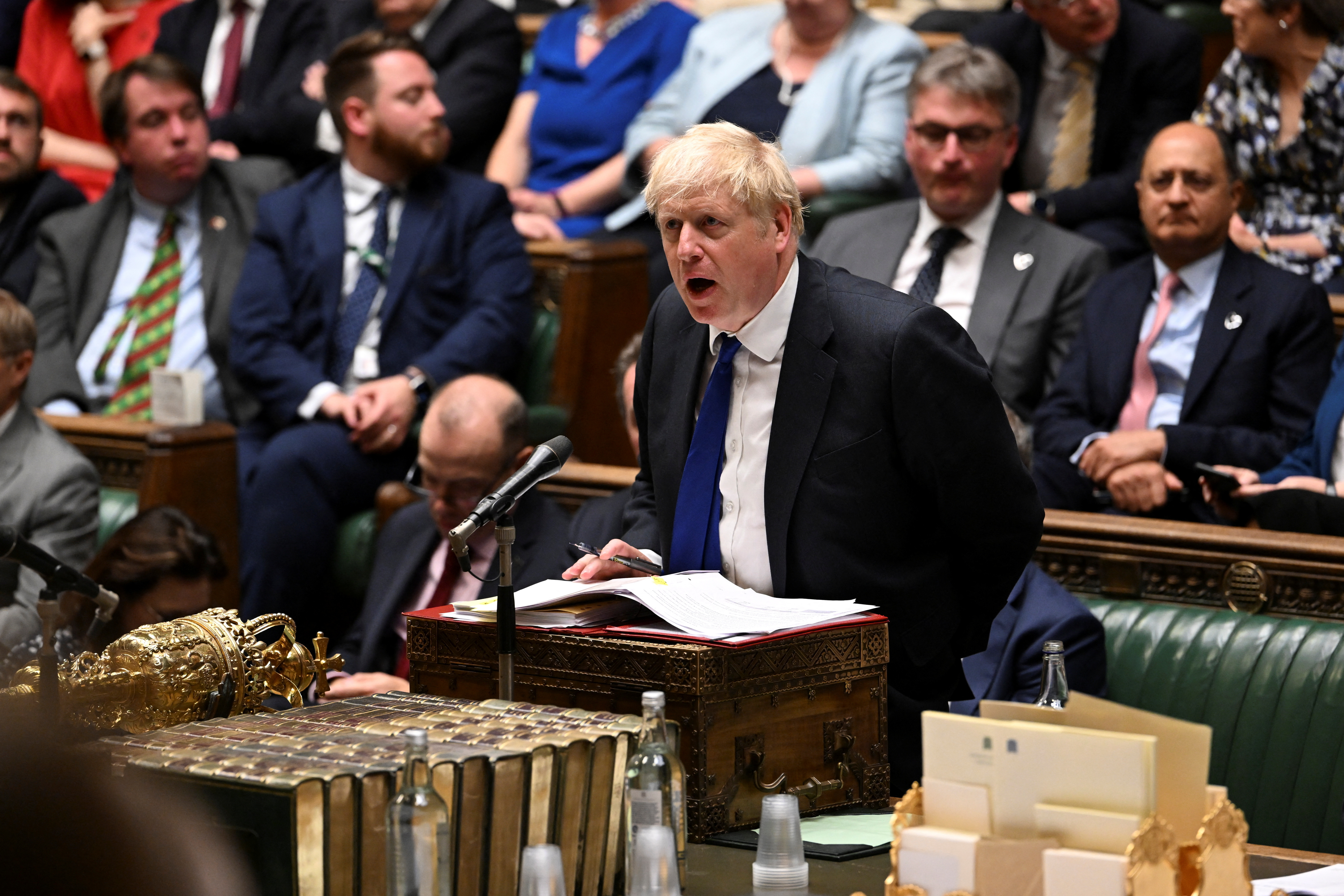 image Boris Johnson &#8216;up for a fight&#8217; as clamour to quit grows