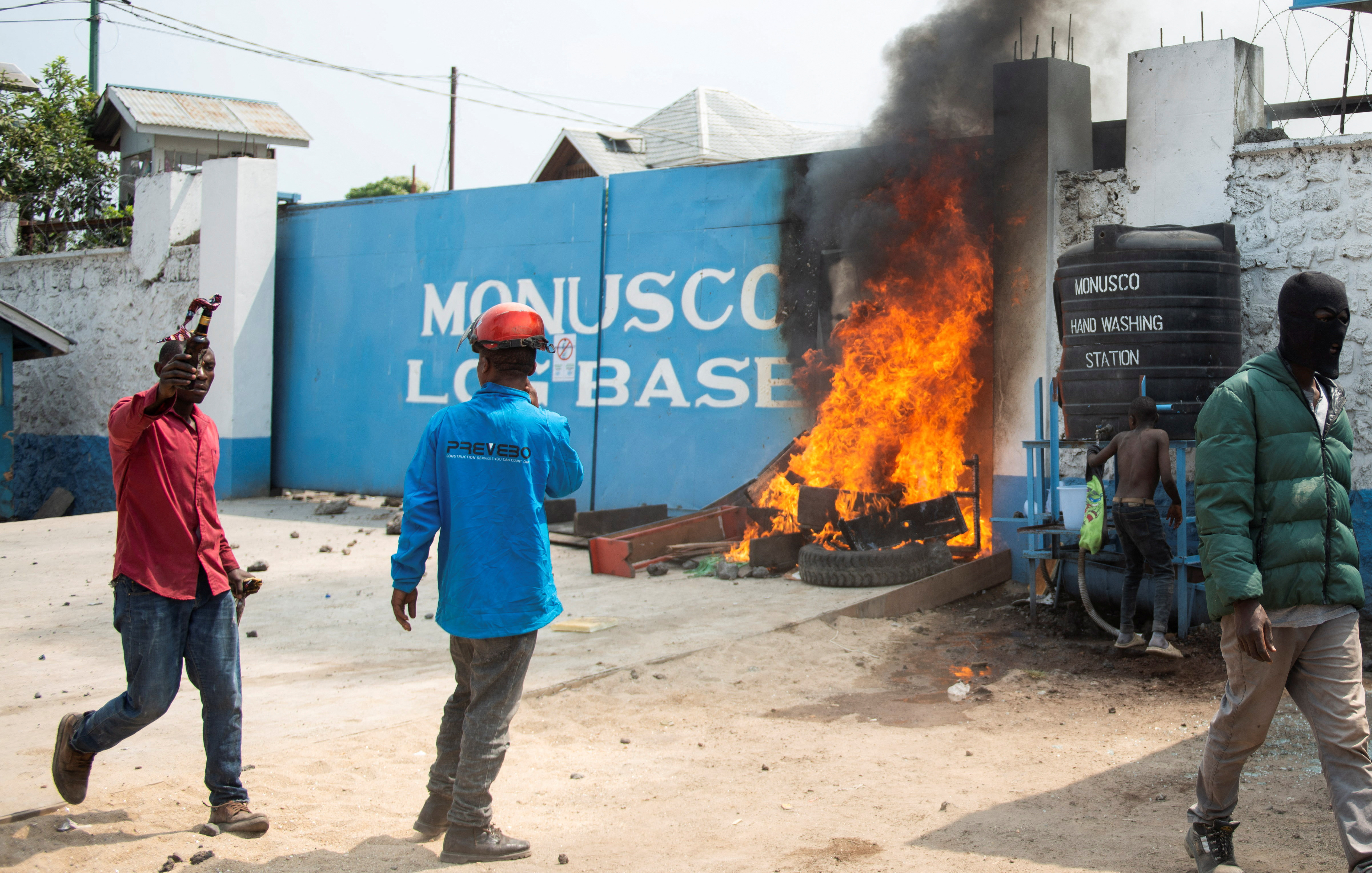 image Protesters ransack UN peacekeepers&#8217; offices in eastern DR Congo