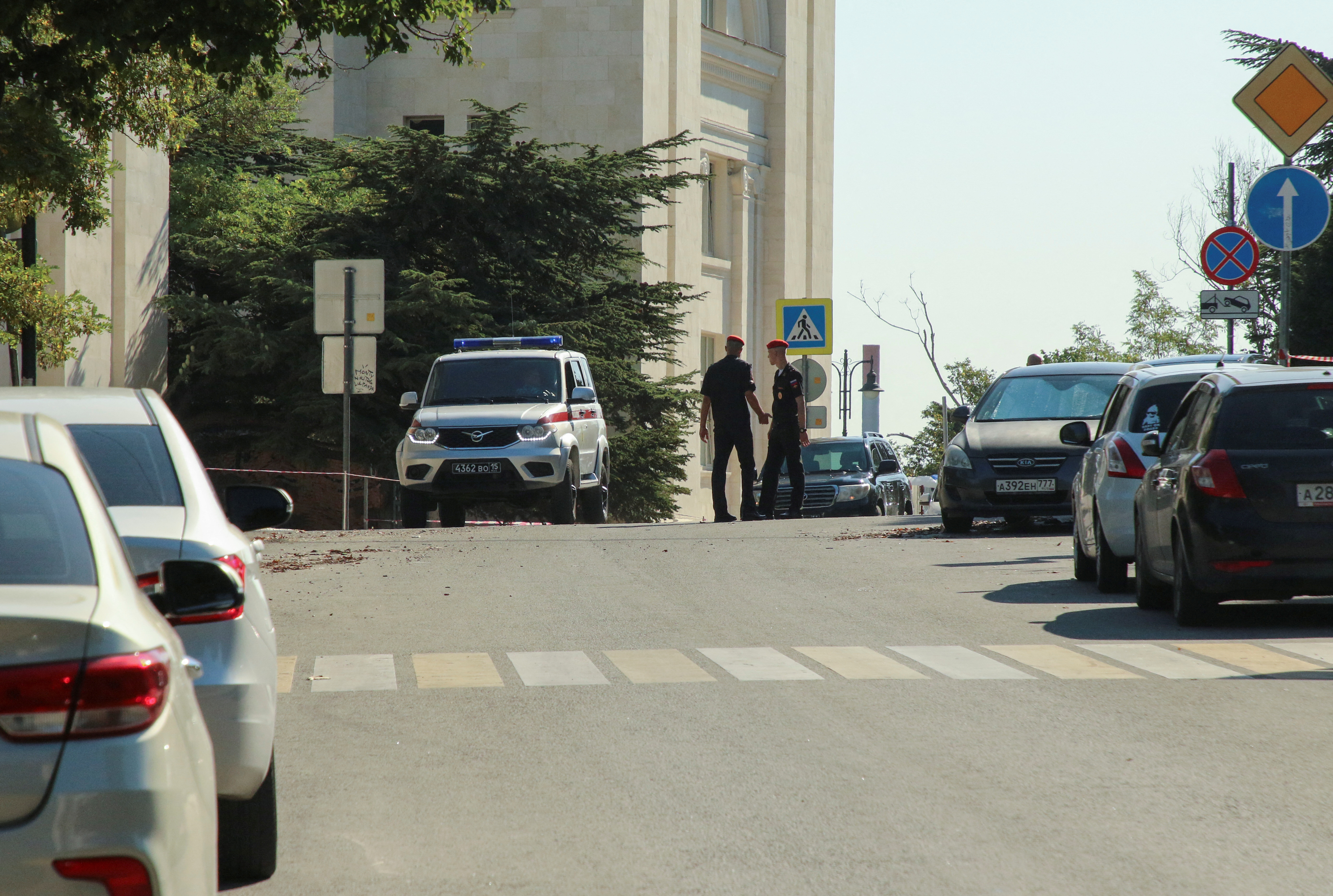image Ukraine attacks Russian Black Sea Fleet HQ, Sevastopol governor says