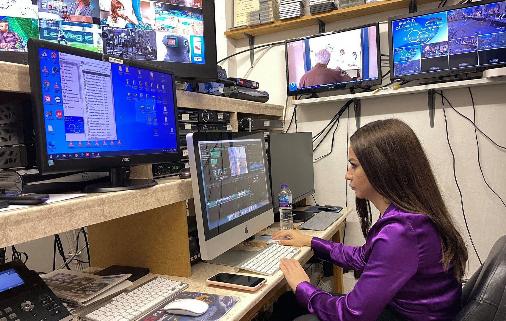 image The birth of a Greek TV station