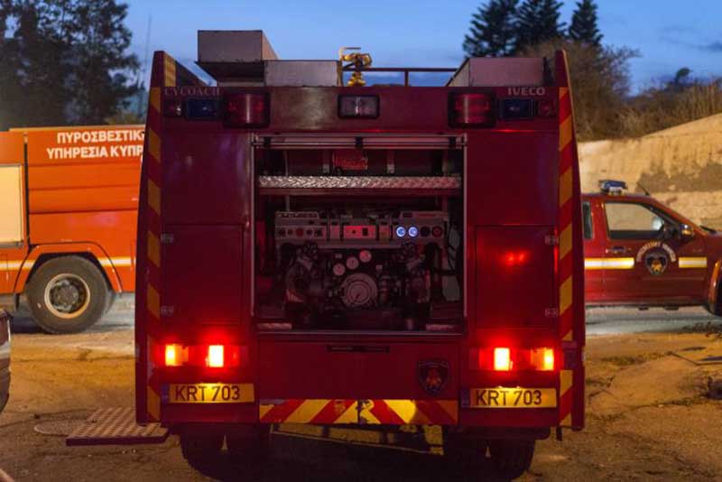 image Fire in car at airport