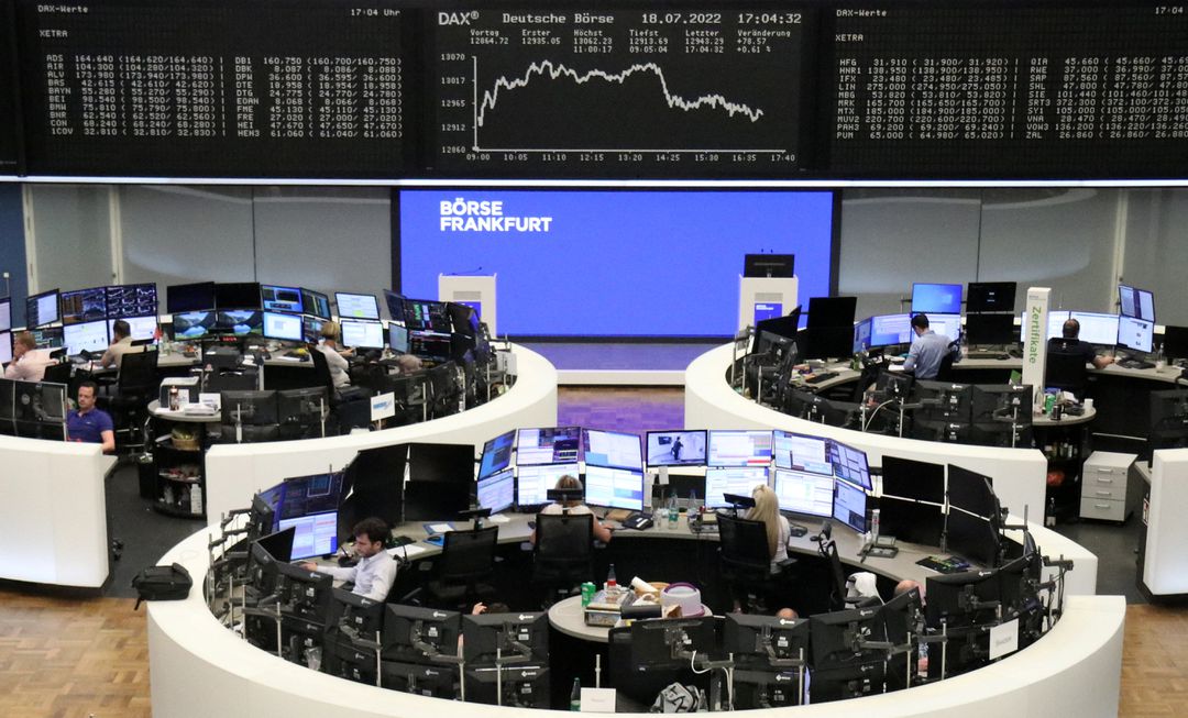 image European stocks trim gains on some downbeat earnings