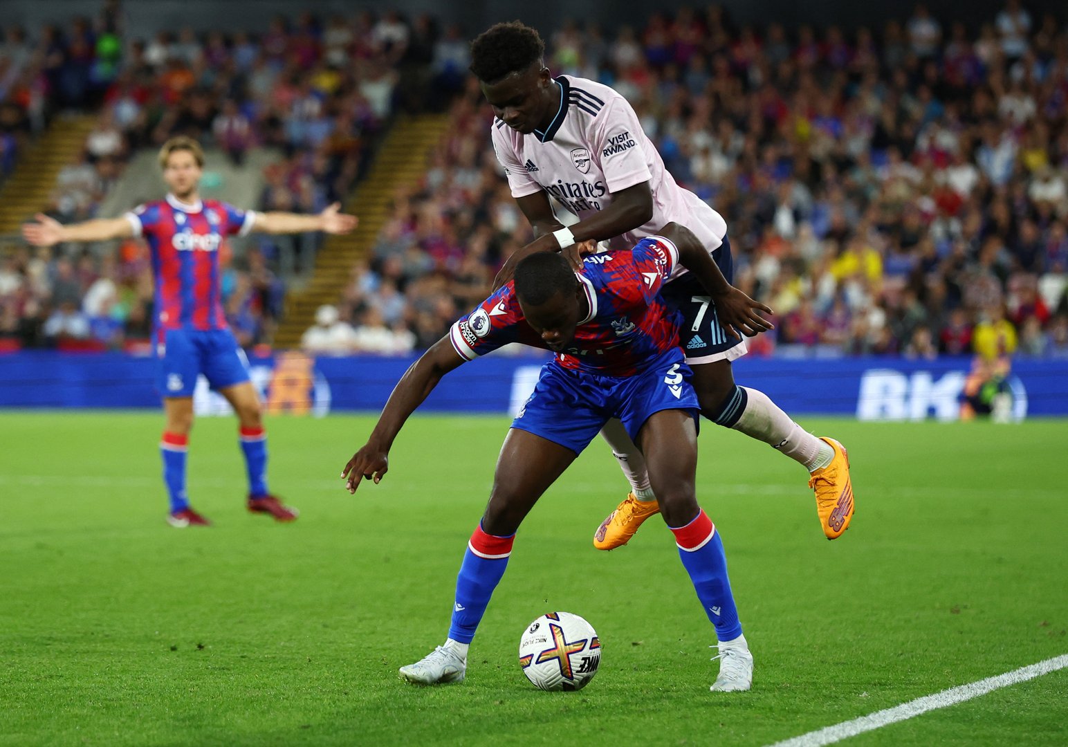 image Own goal helps Arsenal win at Palace in Premier League opener