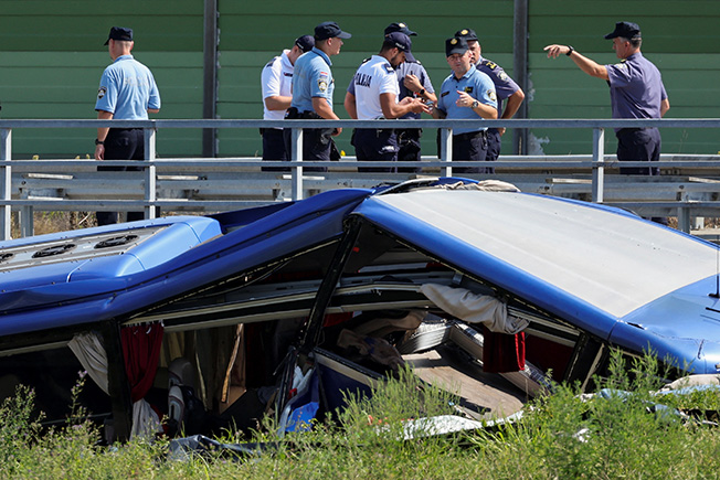 image 12 pilgrims killed in Croatia bus crash