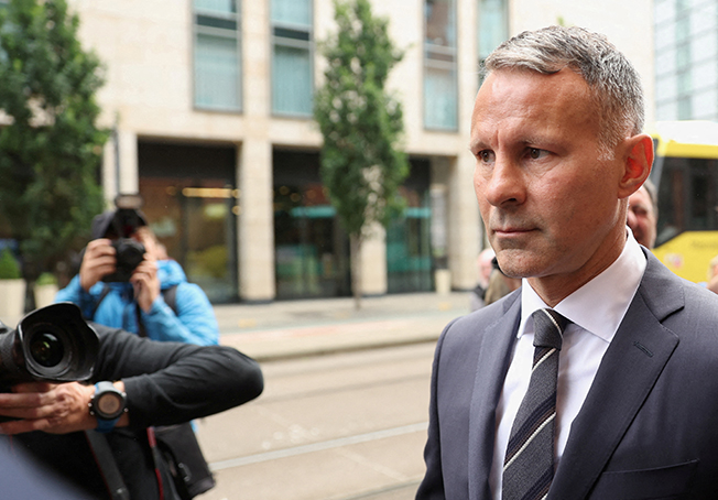 image Giggs in court for alleged assault trial