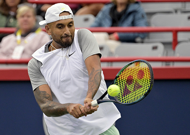 image Kyrgios sets up Medvedev clash, Fritz bounces Murray in Montreal