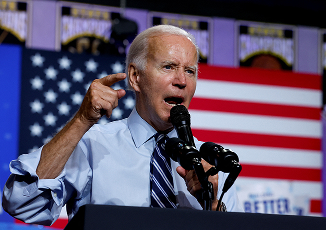 image Biden asks Republicans to shun &#8216;MAGA&#8217; in November, vote Democrat