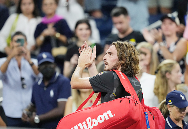image Tsitsipas crashes out as Galan produces epic first round upset