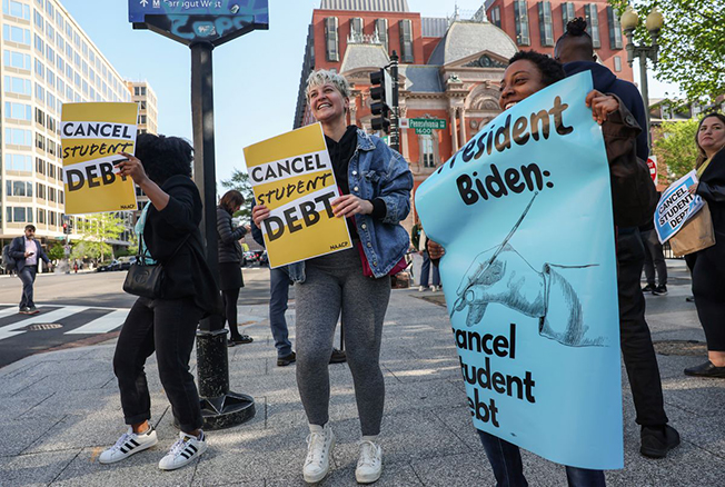 image Biden forgives millions of student loans; critics fear inflation