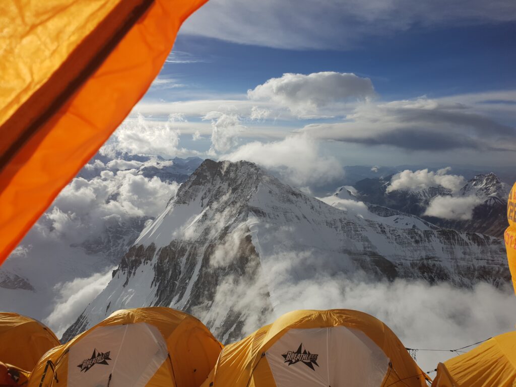 everest view from camp 7800m 2019