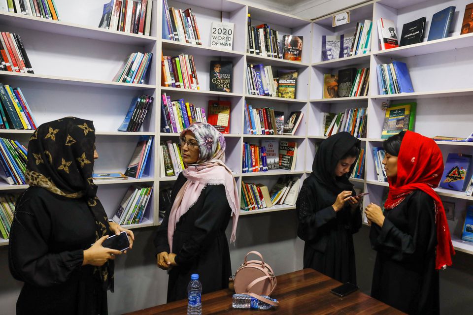 image Afghan women open library to counter growing isolation