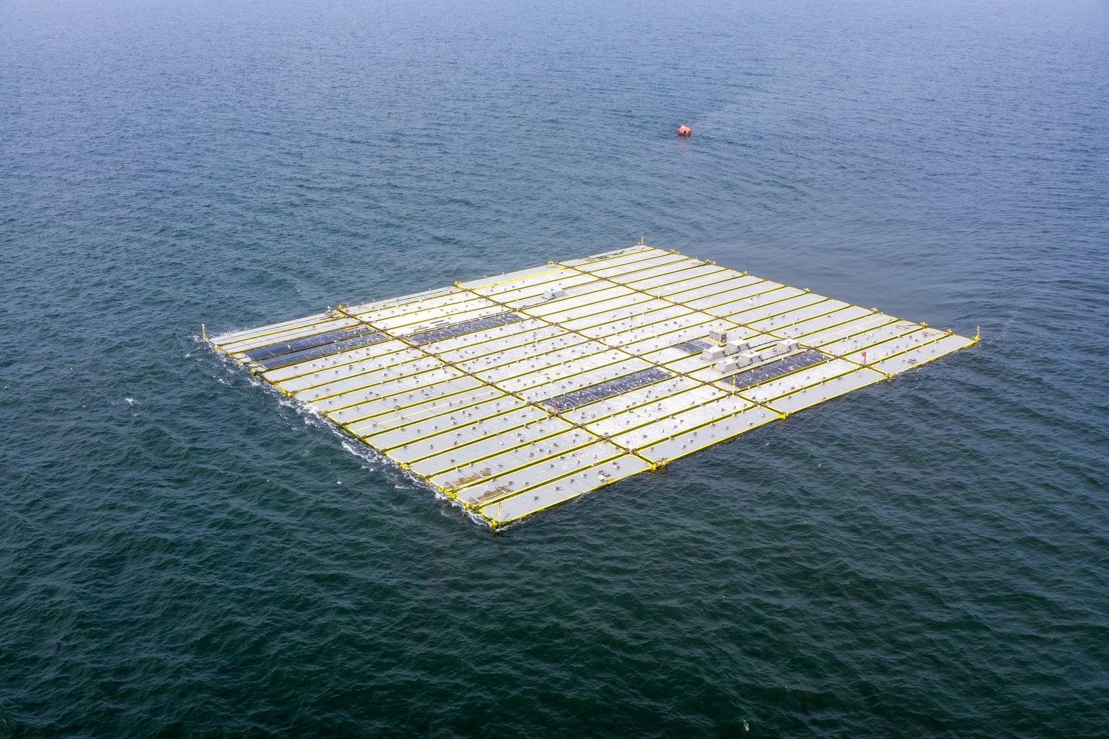 image Dutch build  North Sea wind farms, test floating solar panels