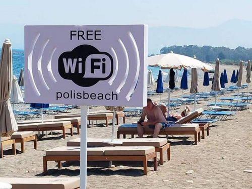 image Free WiFi and other upgrades for Polis Chrysochous beaches
