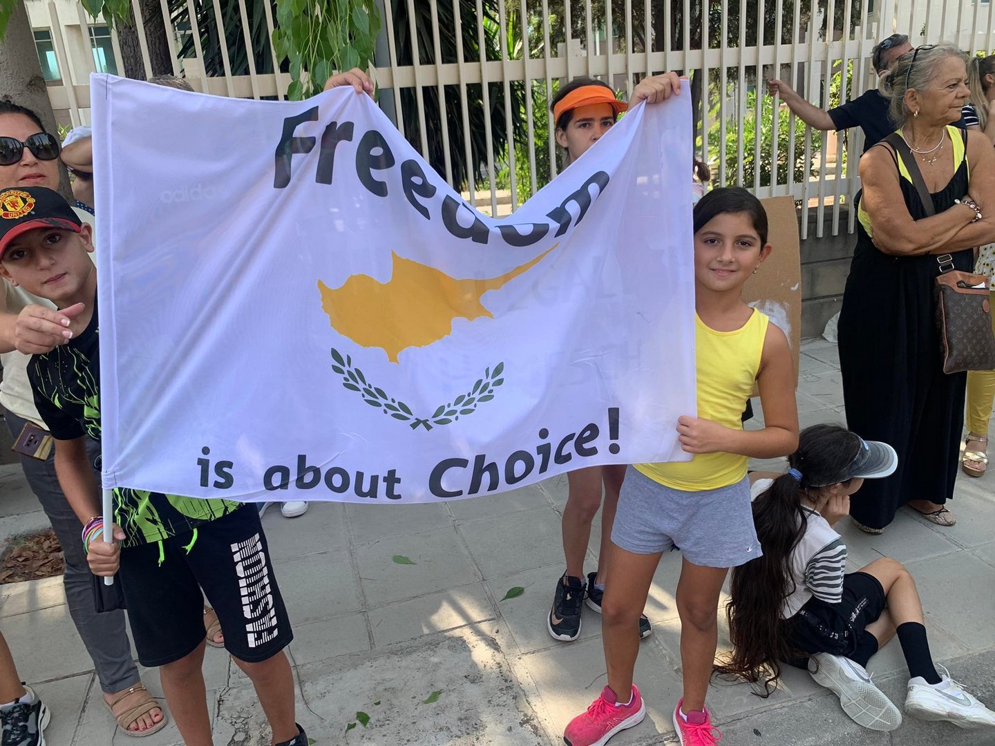 image Parents protest over masks
