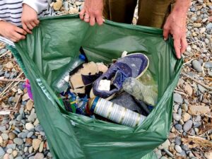 feature iole plastic items picked up from a beach