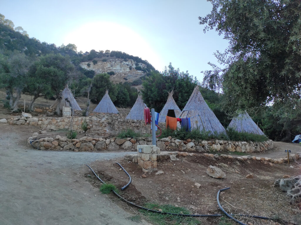 feature iole the teepees at the camping site