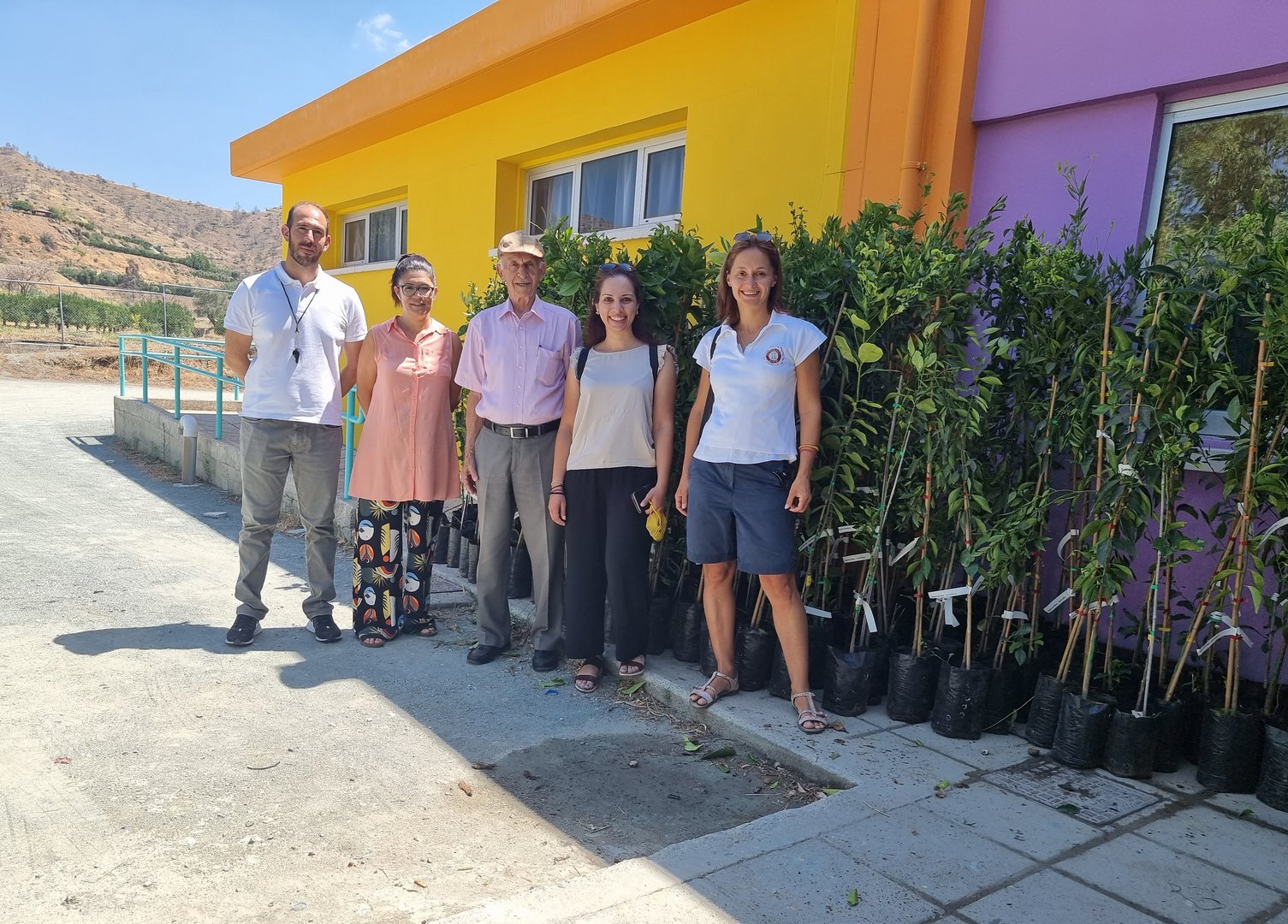 image Trees donated as part of Rotary Cyprus pollinator project