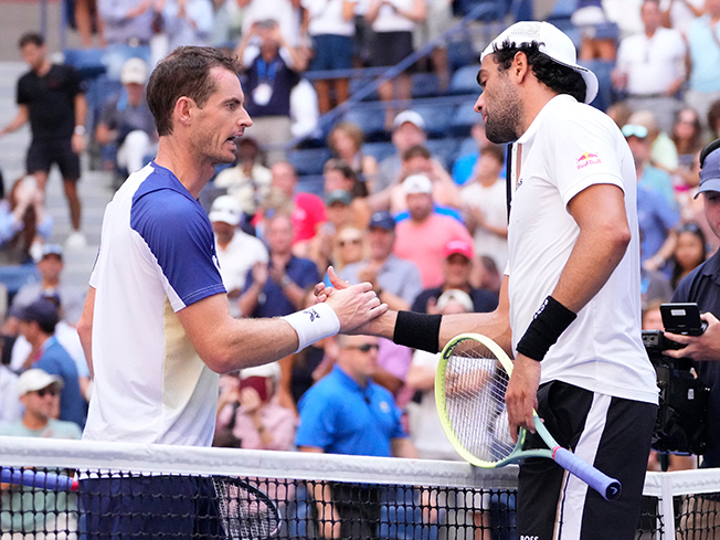 image Murray proud despite US Open loss to Berrettini